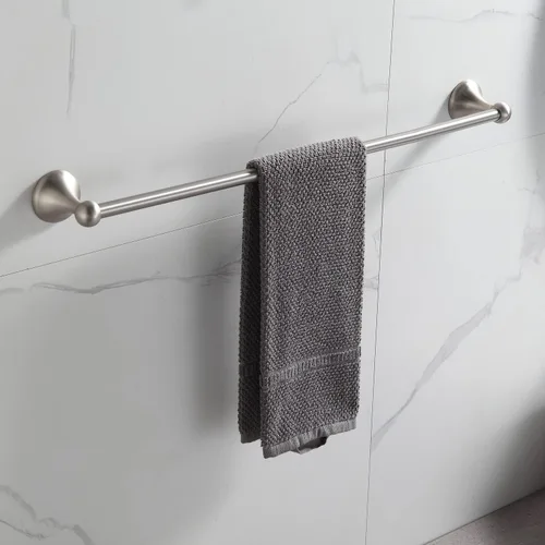 Vista 6 de BGL Juego de accesorios de baño, barra de toalla extensible ajustable de níquel cepillado, juego de 4 piezas de accesorios de baño montado en la 4