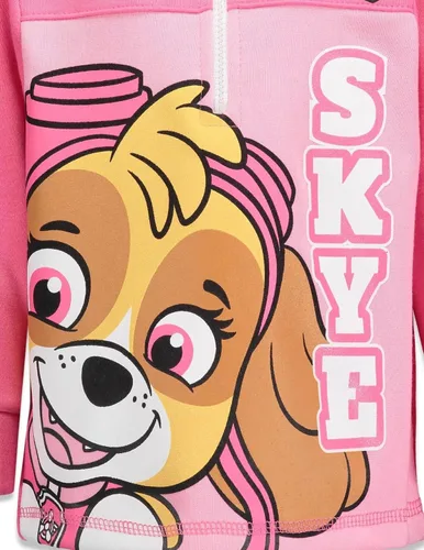 Vista 4 de Paw Patrol Skye Everest Girls Fleece Half Zip Hoodie Toddler to Big Kid