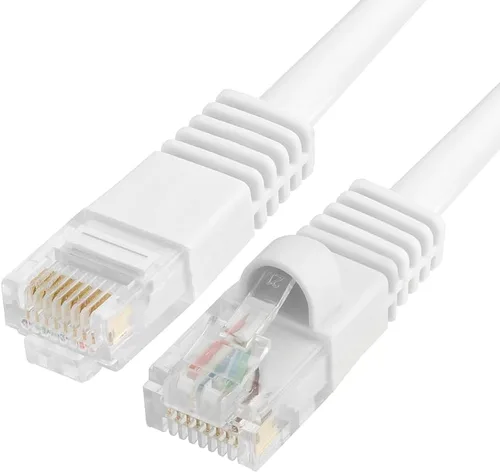 Vista 27 de Cmple - Cable Ethernet Cat5e de 1.5 pies, Cable Patch Ethernet UTP Cat 5e de 350 MHz, Cable LAN de red de 1 Gbps, conectores RJ45, compatible