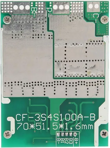 Vista 5 de Tablero de protección de batería de hierro de litio, 4S 100A 12V LiFePO4 LFP Placa de módulo de protección de batería 1pc con la función