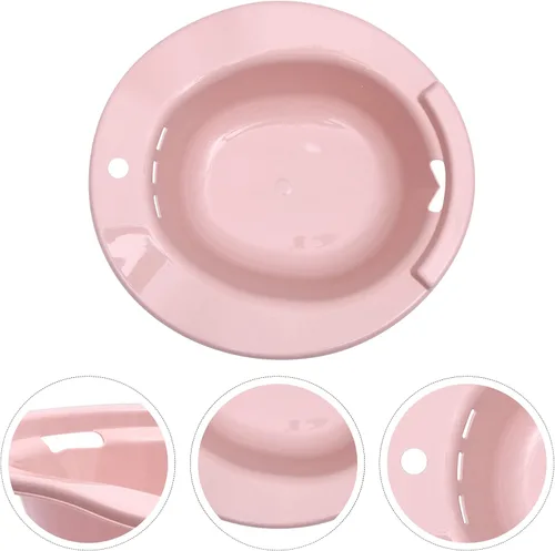 Vista 5 de Bidé portátil Sitz 1Pc Sitz Bath para inodoro para cuidado posparto Baño de asiento Cuenca de cuidado posoperatorio para mujeres embarazadas