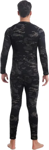 Vista 164 de Conjunto de ropa interior térmica para hombre, ropa interior larga 1#verde militar