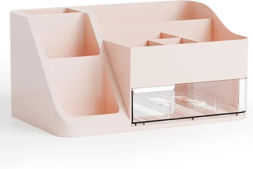 Vista 9 de Yieach Organizador de maquillaje de encimera para tocador, baño, tocador, organizador grande de almacenamiento de maquillaje y organizador