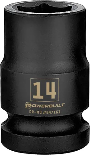 Vista 15 de Powerbuilt 647296 - Toma de impacto de 6 puntos de 1/2 pulgada x 1-1/4 pulgadas