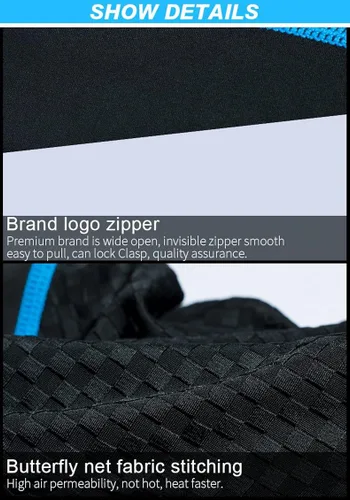 Vista 4 de Letook Pantalones cortos de ciclismo para hombre, acolchados de gel, cómodos, profesionales, de secado rápido
