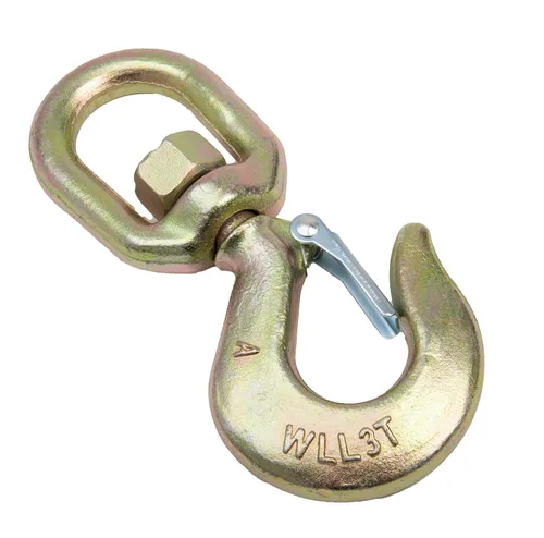 Vista 10 de Hi-Gear Ganchos giratorios de elevación de 2 toneladas para cadenas de elevación, capacidad de trabajo de 4,400 libras, gancho de ojo giratorio