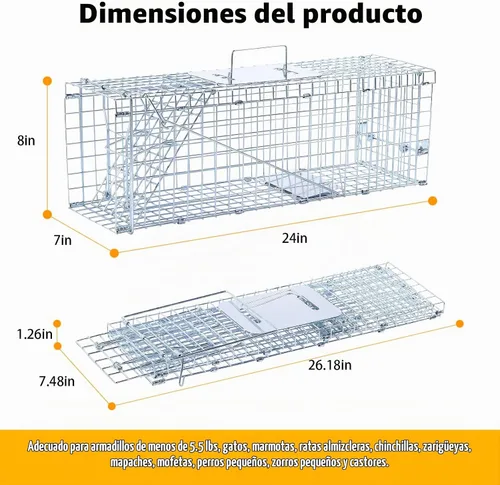 Vista 2 de Timaze Trampa plegable para animales vivos de 24