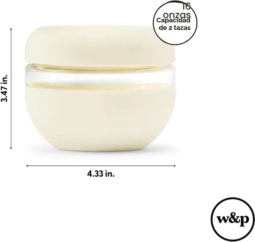 Vista 6 de W&P - Recipiente para almuerzo con sellado seguro Crema