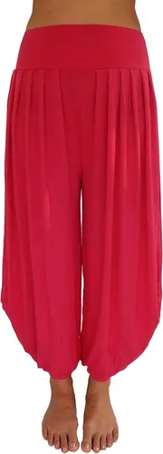 Vista 14 de Lovely Creations Pantalones holgados con cintura elástica y harem Aladdin para mujer