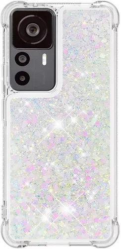 Vista 16 de Funda de silicona transparente con purpurina para Xiaomi Redmi A1 Bling Liquid Clear Star Heart Silicone Bumper a prueba de golpes, funda Azul
