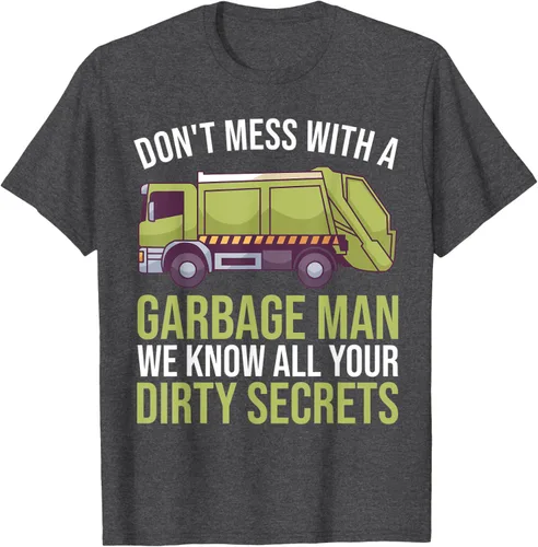 Vista 13 de Camiseta de camión de basura Don't Mess With A Basbage Man