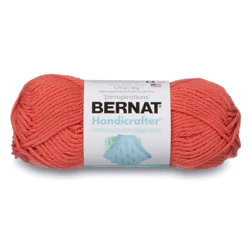Vista 12 de Bernat Handicrafter - Hilo de algodón sólido, 1.75 onzas, calibre 4, mediano, 100% algodón, azul francés