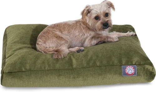 Vista 13 de Majestic Pet Cama para perro de espuma viscoelástica triturada, pequeña con funda extraíble lavable, cama ortopédica rectangular para perros, cama
