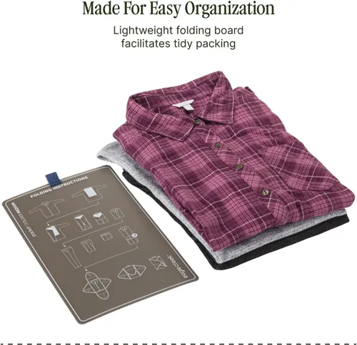Vista 5 de Eagle Creek Pack-It - Carpeta original para ropa, bolsa de viaje con alas de compresión para maximizar el espacio del equipaje, asa superior