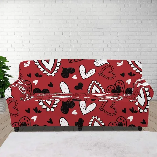 Vista 79 de Boatee Fundas de sofá de 1 pieza con diseño de copo de nieve azul, fundas elásticas para sofá, 1 cojín, protección de muebles, decoración para sala