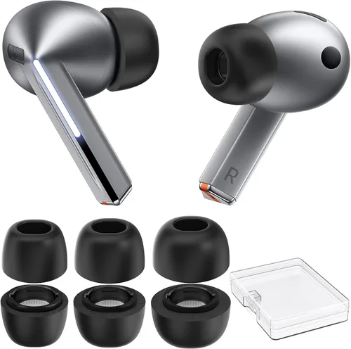 Vista 8 de AhaStyle Galaxy Buds Live - 6 pares de auriculares de silicona Negro para Galaxy Buds Live