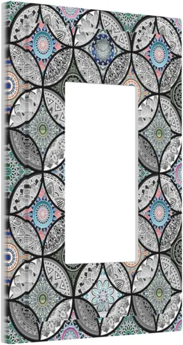 Vista 102 de Cubiertas Decorativas para Placas de Interruptor Diente de León Azul Rústico Citas Inspiradoras Casa de Campo Tablón de Madera Gris 1 Gang Cubierta