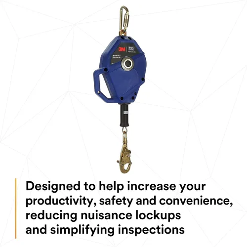 Vista 4 de 3M DBI-SALA Smart Lock Autoretráctil Lifeline 3503803, cable galvanizado, azul, 20 pies (19.7 ft) 1 Ea/Case