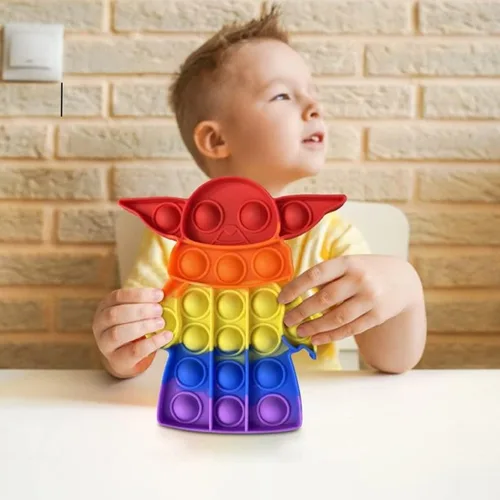 Vista 2 de FIDGYLIA Juguetes para ansiedad Pop It - Juguete sensorial para autismo de burbujas - Divertido juguete de teñido anudado - Diseño duradero