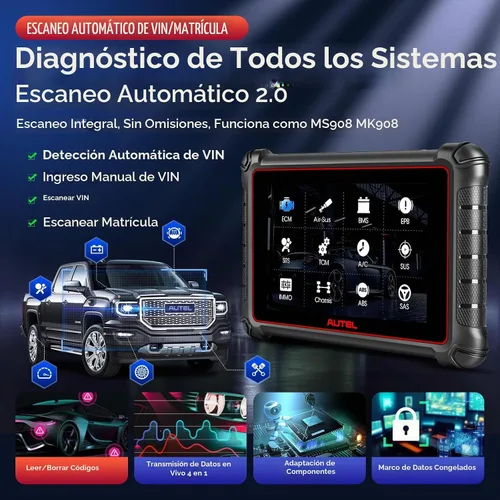 Vista 7 de Escáner Autel MaxiPRO MP900, 2026 más nuevo que MP808BT PRO MP808S MK900 MX900, funciona como MP900BT MS906 PRO MS906 MAX, herramienta de escaneo