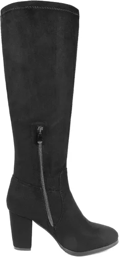 Vista 2 de DREAM PAIRS - Botas altas de tacón grueso para mujer largo por encima de la rodilla