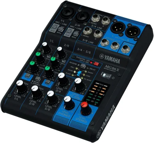 Vista 3 de Mezclador estéreo compacto de 6 entradas Yamaha MG06