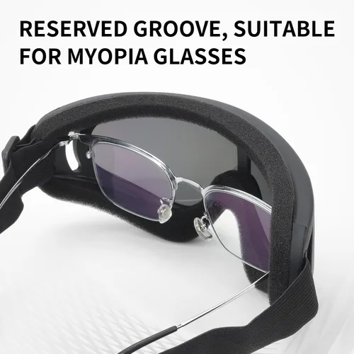 Vista 5 de 13 gafas de motocross para hombres, 5 gafas de motocross con protección UV y 8 máscaras faciales transpirables para motocicleta todoterreno