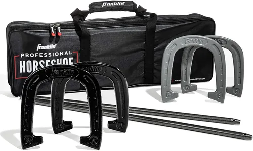 Vista 6 de Franklin Sports Horseshoes Sets - Game Sets for Adults + Kids - Includes (4) Horseshoes and (2) Ground Stakes