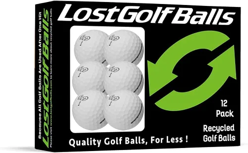 Vista 2 de Titleist Pelotas de golf perdidas, pelotas de golf recicladas blancas, (una docena)