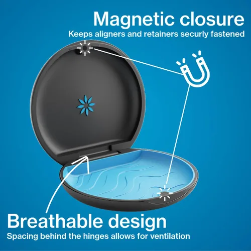 Vista 4 de Estuche para alineador y retenedor Invisalign, Porta retenedor Oso