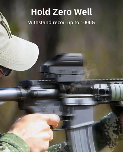 Vista 5 de Rechargeable Red/Green Dot Reflex Sight, Multi-Reticle, Picatinny Rechargeable red/green reflex, Multi-reticle, Picatinny mount, Co-witness