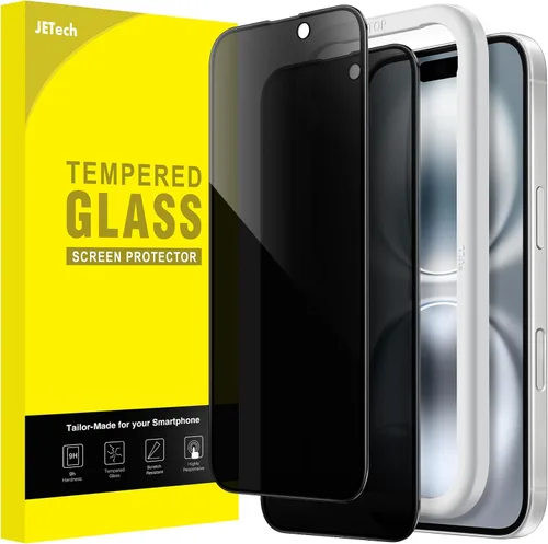 Vista 16 de JETech Protector de pantalla de privacidad de cobertura completa para iPhone 11 Pro/X/XS de 5.8 pulgadas, película de vidrio templado antiespía