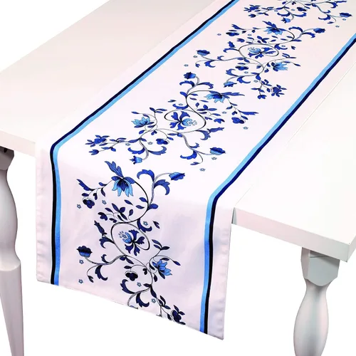 Vista 8 de Spode - Manteles individuales, decoración de mesa elegante, juego de 4 (Portofino azul)