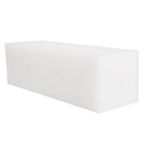 Vista 12 de UHMW - Bloque de golpeo de polietileno de peso molecular ultra alto rectangular, bloques de plástico sólido para mecanizado, mejoras del hogar