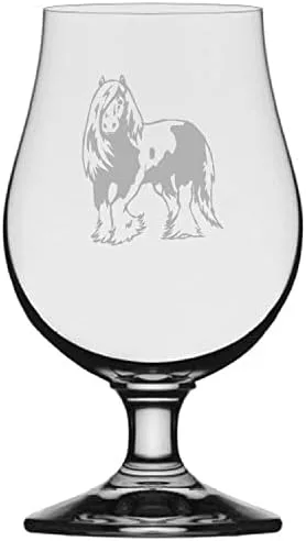 Vista 3 de Abaco Barb Body Horse - Vaso de cerveza Iona grabado (13.25 onzas)