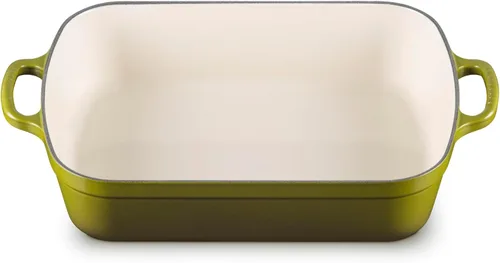 Vista 15 de Le Creuset Tostador rectangular Signature de hierro fundido esmaltado, 5.25 cuartos de galón (9.8" x 13"), Artichaut