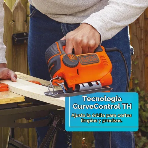 Vista 5 de Sierra de calar BDEJS600C de BLACK+DECKER, 5.0 amp