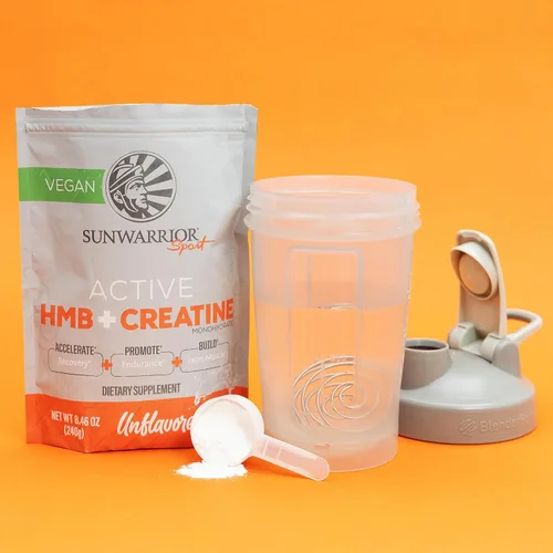 Vista 6 de Sunwarrior Creatina HMB Monohidrato Polvo Recuperación Muscular, 8.47 oz Suplemento para antes del entrenamiento para hombres y mujeres, suplemento