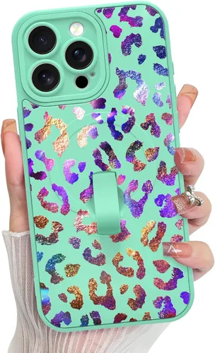 Vista 17 de KANGHAR Compatible con iPhone 17 Pro Case Spot Pattern - Negro Mancha rosada negra