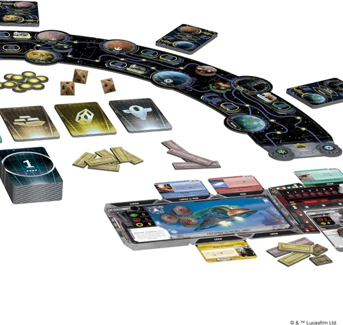 Vista 4 de Asmodee Star Wars Outer Rim Juego de mesa - Juego de estrategia, divertida aventura familiar para niños y adultos, a partir de 14 años, 1-4