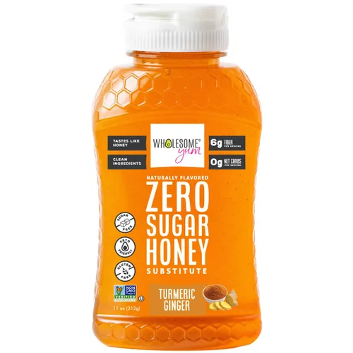 Vista 10 de Wholesome Yum Sustituto de miel cero azúcar (paquete de 2) – Alternativa natural de miel sin azúcar con fruta de monje y alulosa – Cero