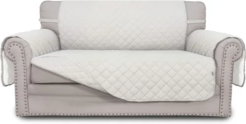 Vista 43 de Easy-Going - Funda reversible para sofá, resistente al agua, con varillas de espuma y correas elásticas, protector de muebles para mascotas y perros