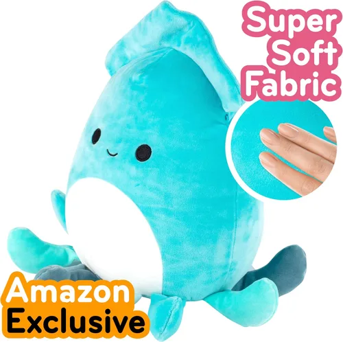Vista 2 de Squishmallows Peluche oficial de Jazwares de 10 pulgadas Sky The Graduation Squid Plush – Suave peluche de calamar coleccionable regalo