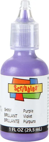 Vista 13 de Scribbles Pintura de tela 3D de 1 oz, color negro brillante