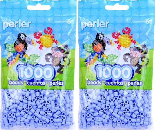 Vista 3 de Perler Cuentas fusibles para manualidades, 1000 unidades, marrón claro