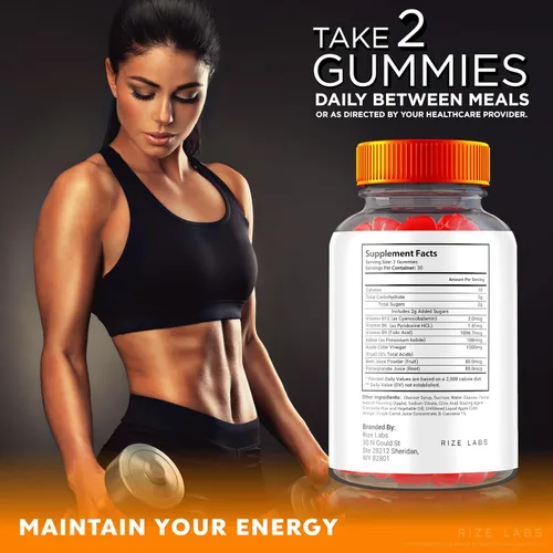 Vista 6 de rize labs Gomitas Ignite Keto ACV para pérdida de peso avanzada, suplemento Keto Ignite (60 gomitas)