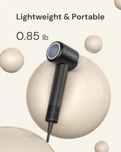 Vista 9 de VOLGITA - Secador de pelo con difusor para cabello rizado, secador de pelo, 110000 RPM, secador de pelo iónico profesional de alta velocidad