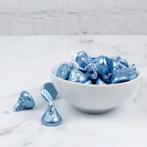 Vista 4 de Just Candy 180c Pcs Light Blue Candy Kisses - Chocolate con leche (aprox. 180 piezas)