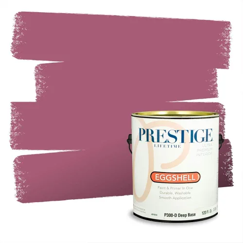 Vista 161 de Prestige Paints Pintura exterior e imprimación en uno, 1 galón, plano, coincidencia comparable de Valspar* Amber Rose*