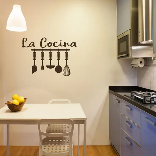 Vista 9 de La Cocina Cocina Vinilo Decoración de Pared - Calcomanias de temática española o latina para cocina